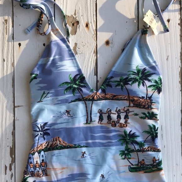 aerie Other - Aerie Tropical One Piece with Shoulder Tie NWT